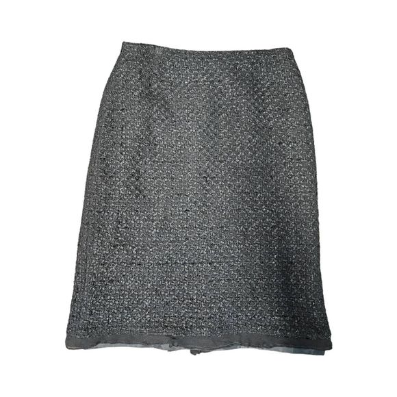 Nine West Dresses & Skirts - Nine West Black Wool Woven Sparkle Pencil Dkirt Size XS